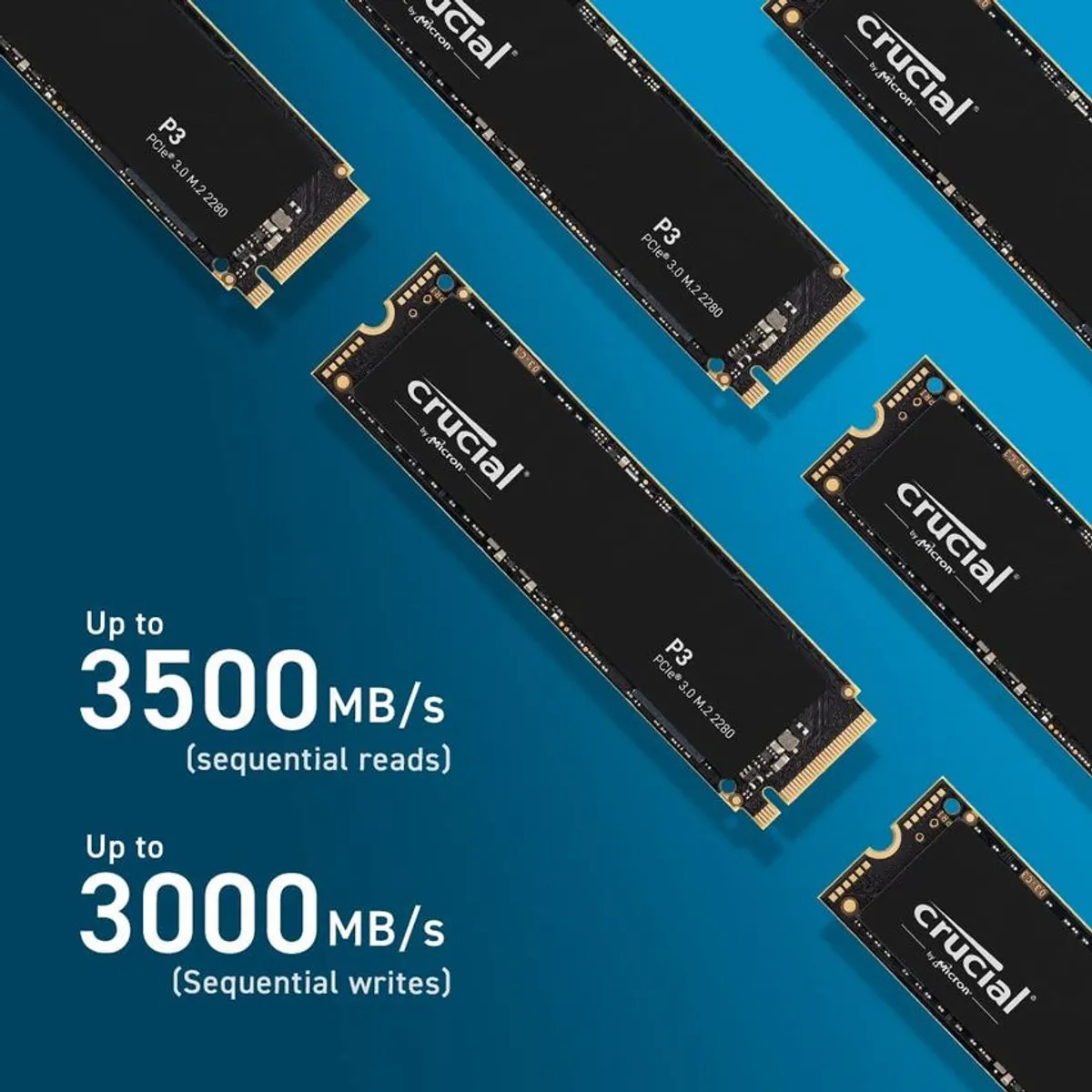 CRUCIAL - Disco Solido SSD Crucial P3 Plus1TB M2