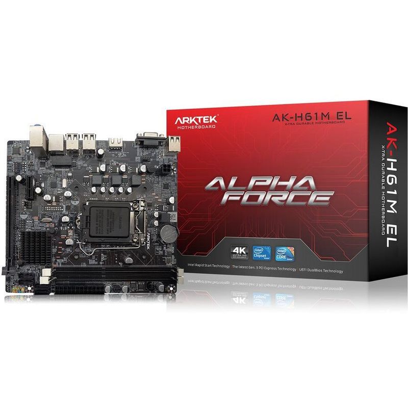 GENERICO - Board arktek intel 2da 3ra ddr3 socket 1155 h61