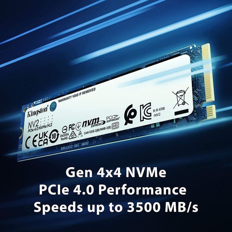 KINGSTON - Unidad solida kingston m2 nv2 nvme pcie 2tb gen 4x4