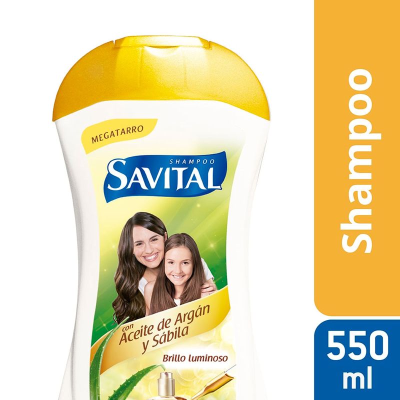 SAVITAL - Shampoo Savital Aceite De Argan Y Sabila X 550ml