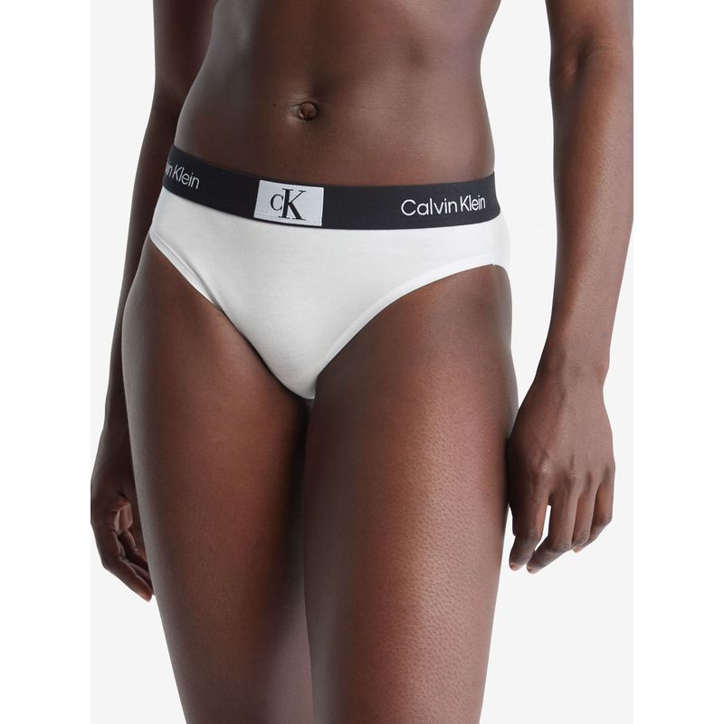 CALVIN KLEIN - Pantie Tipo Bikini Blanco Moderno Calvin Klein