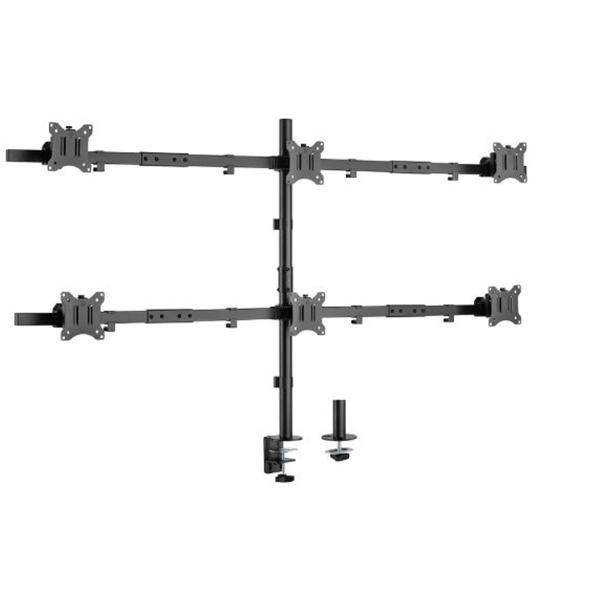 ERGONOMUS - Soporte brazo monitor 6 pantallas 17-32".