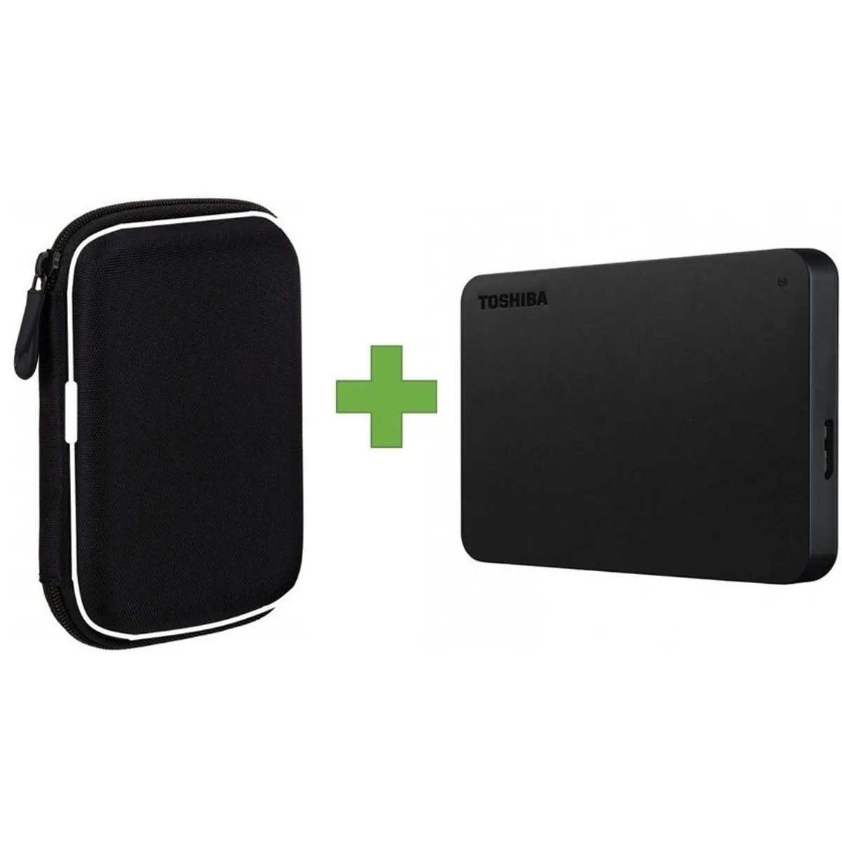TOSHIBA - Disco duro externo 2tb toshiba usb 3.0 + estuche