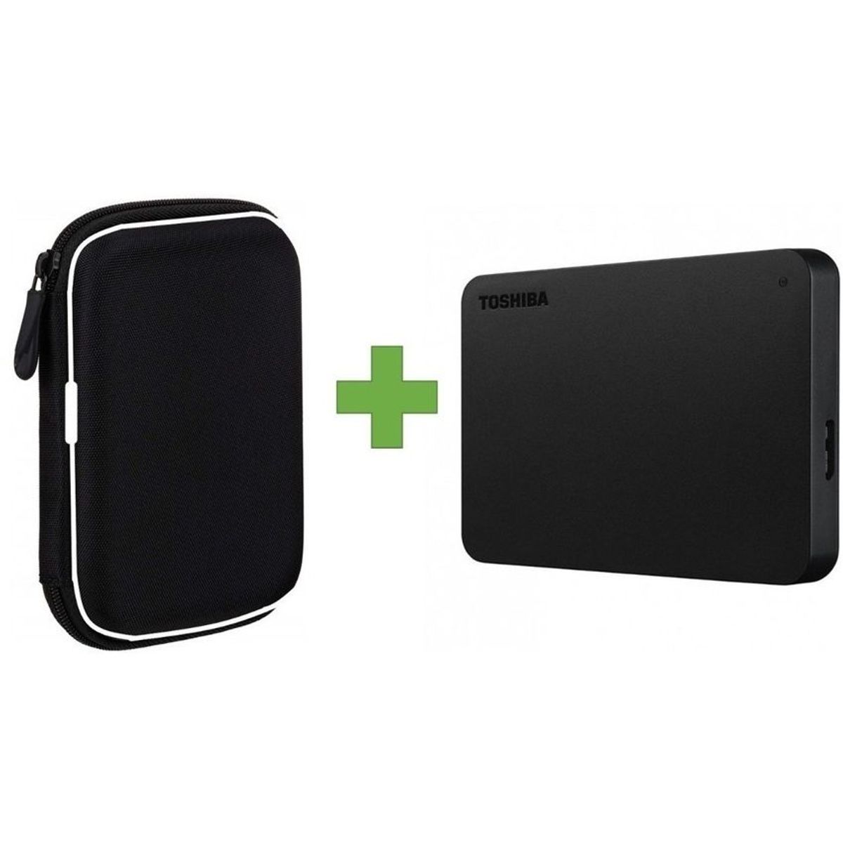 TOSHIBA - Disco duro externo 2tb toshiba usb 3.0 + estuche