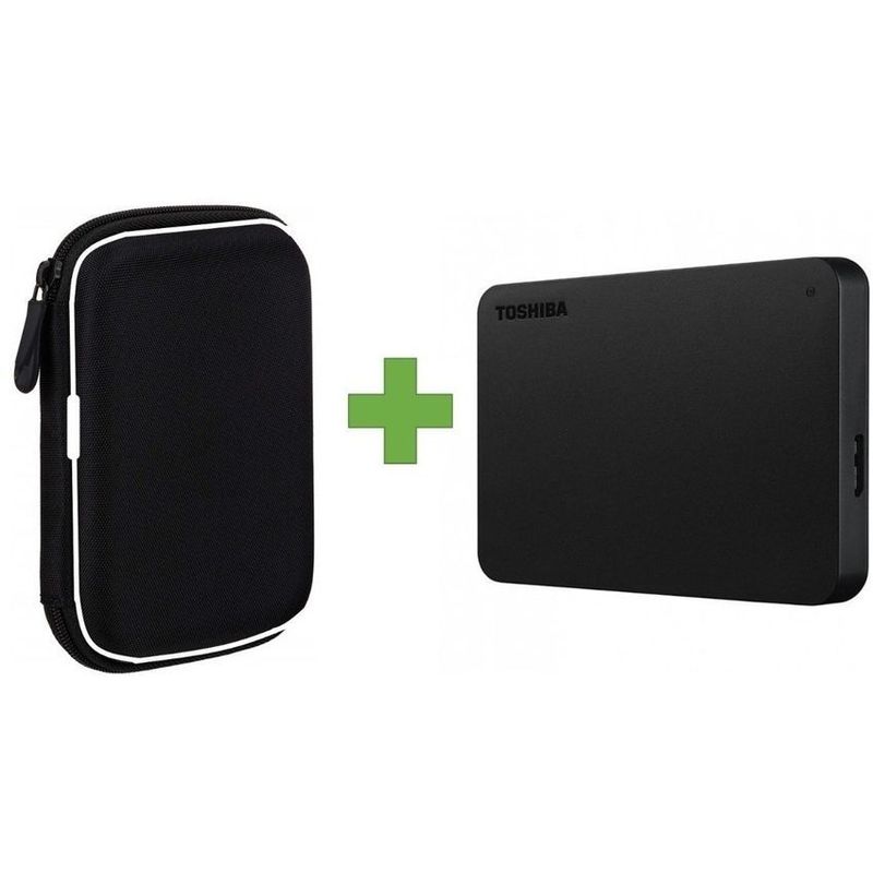TOSHIBA - Disco Externo 2tb toshiba usb 3.0 + estuche