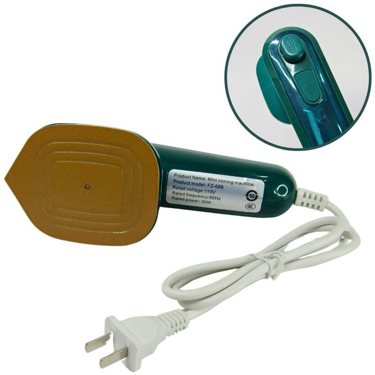 GENERICO - Plancha viajera de vapor micro plancha