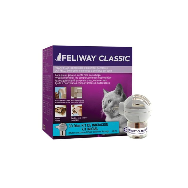 FELIWAY - Feliway Classic Difusor Feromonas + Recambio - Gato x 48 ml