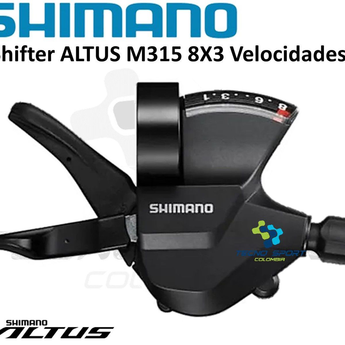 SHIMANO - Shifter Bicicleta Shimano Altus Palanca Cambio 8v Mtb
