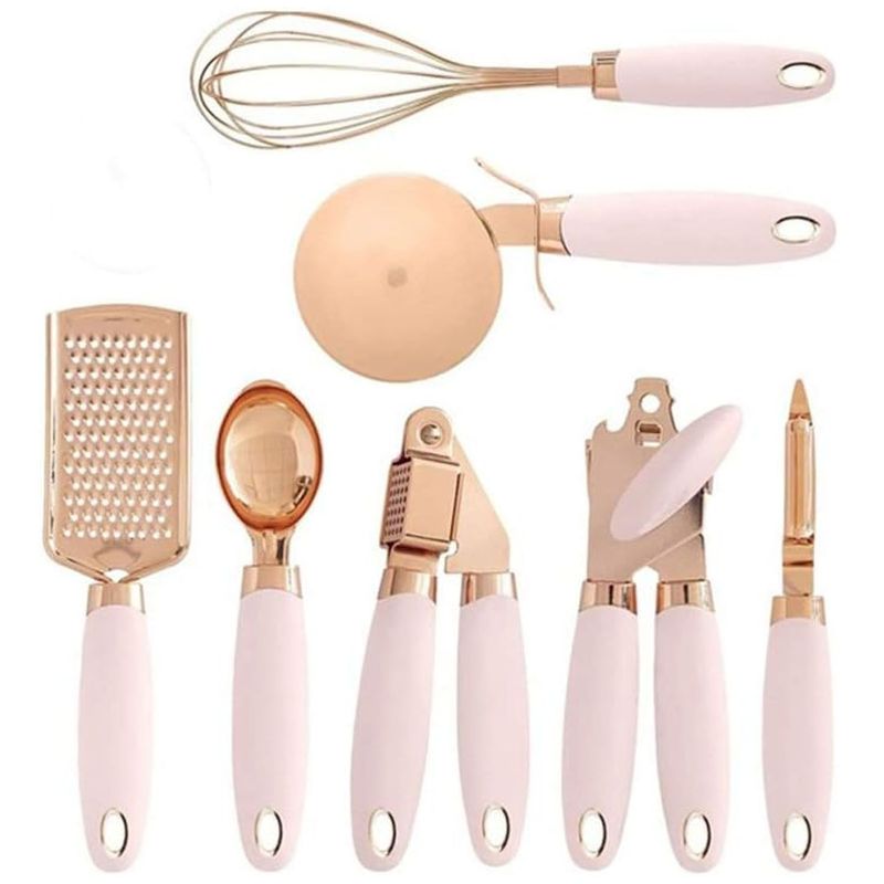 ONE PIXEL - Kit Utensilios De Cocina Acero Inoxidable 7PCS