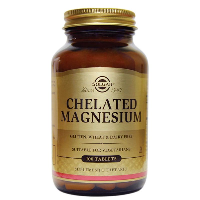 SOLGAR - Chelated Magnesium Solgar X 100 Tabletas