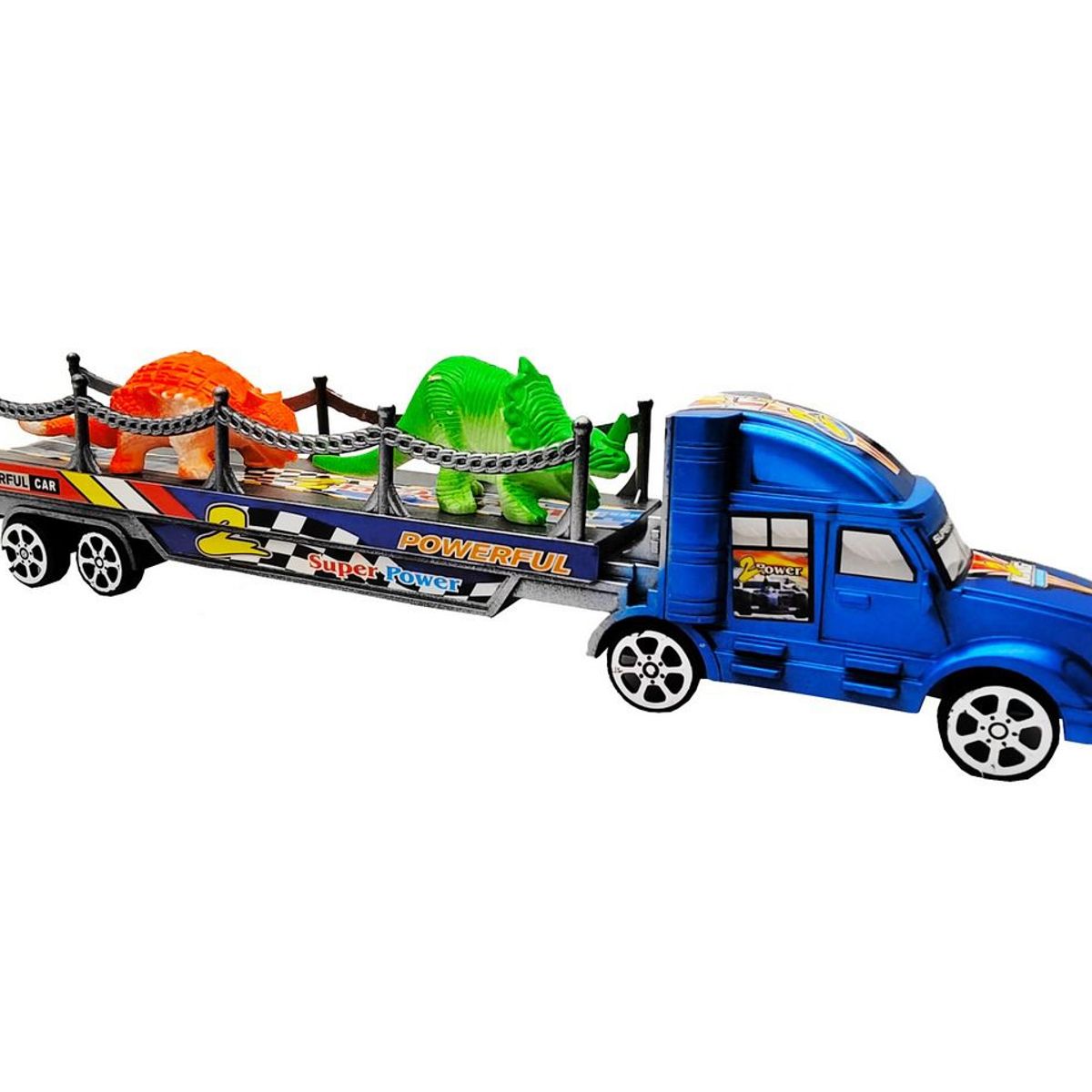 DAYOSHOP - Camión Tractomula Niñera De Dinosuarios Juguete Niños