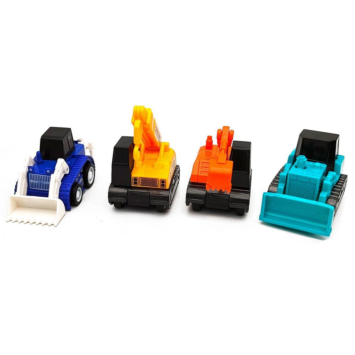 DAYOSHOP - Carros De Cuerda Mini Juguete Set X4 Construcción Grua Niño