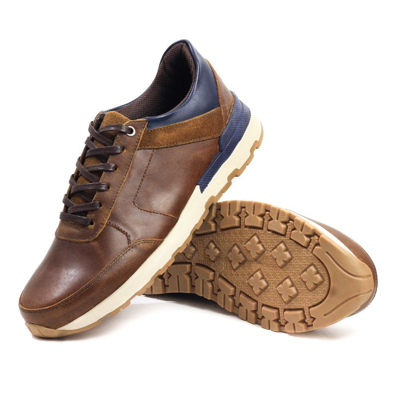 VILLABONR - Tenis Para Hombre Cuero VillabonR VO-3031 Café