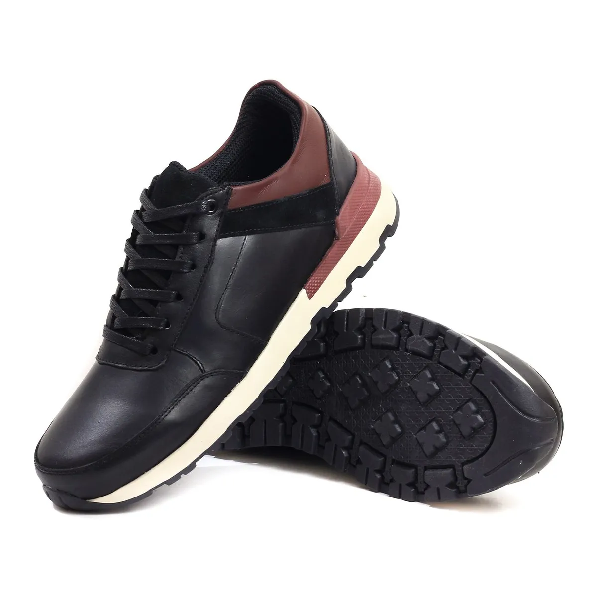 VILLABONR - Tenis Para Hombre Cuero VillabonR VO-3030 Negro