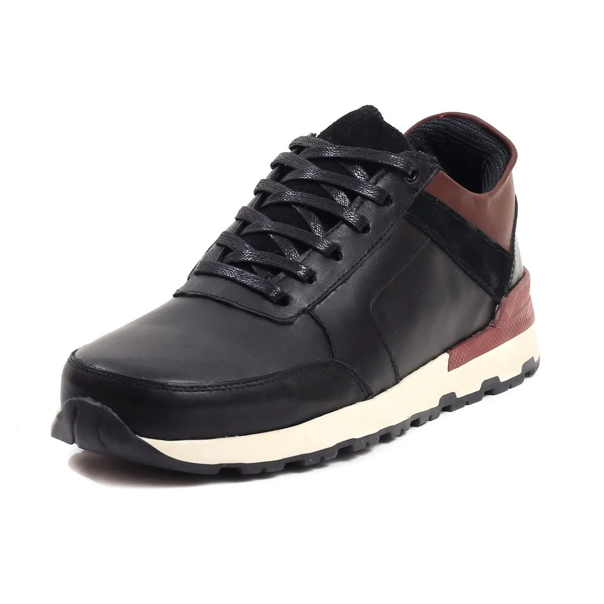 VILLABONR - Tenis Para Hombre Cuero VillabonR VO-3030 Negro