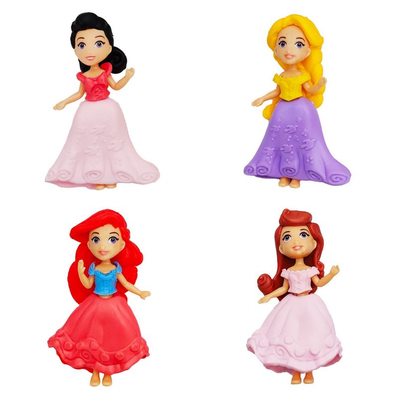 DAYOSHOP - Muñeca Princesas Juguete Niña Colecciòn Cono + Pegatina X 4.