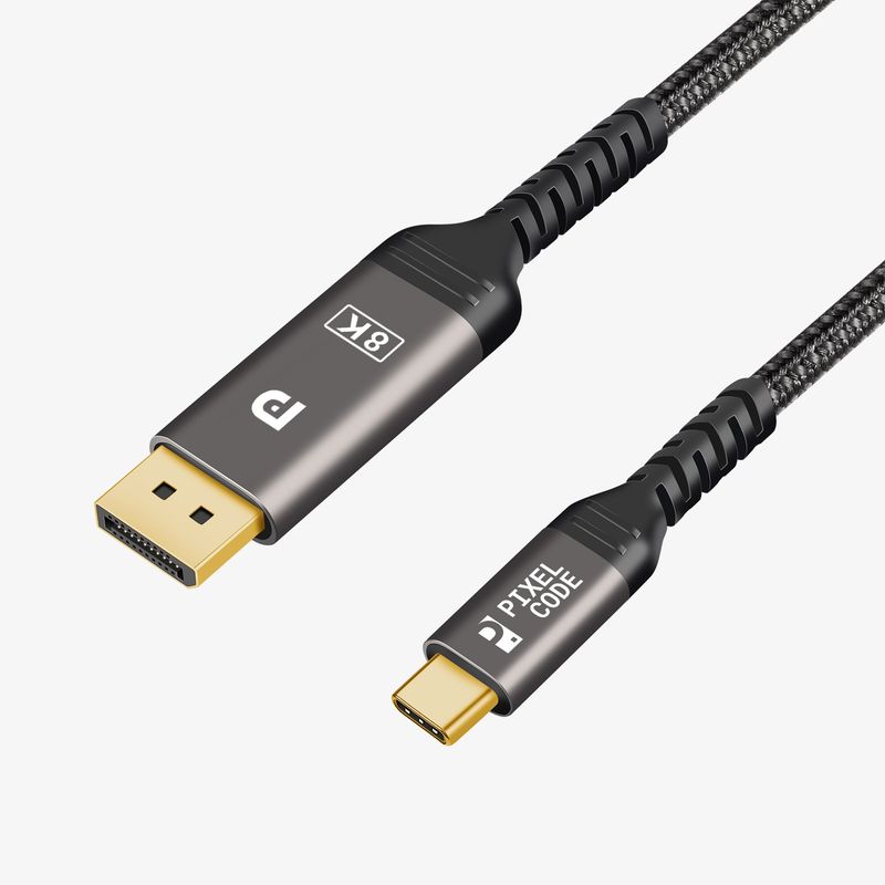GENERICO - Cable Adaptador Usb C A Displayport 1 mts 4K 240HZ 144HZ Windows Mac