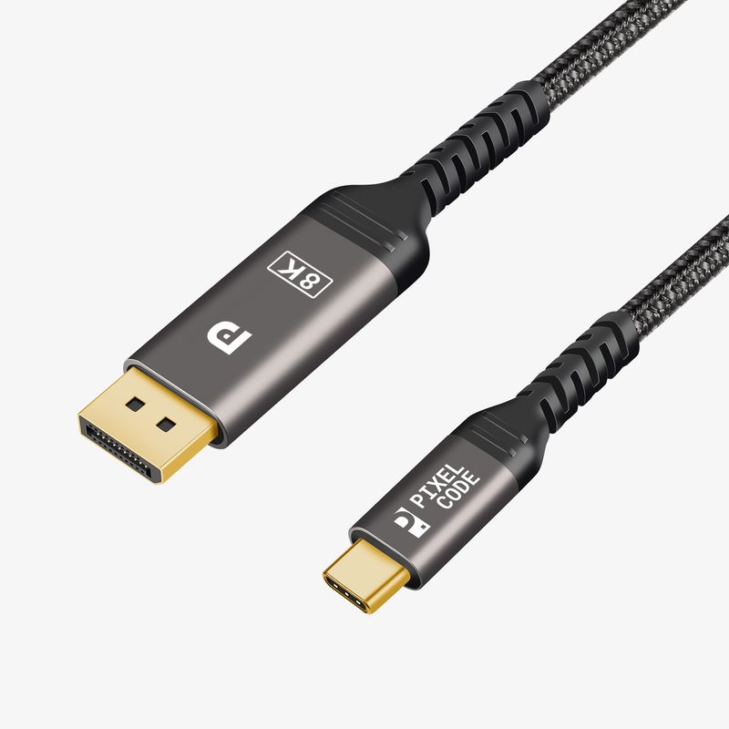 GENERICO - Cable Adaptador Usb C A Displayport 2 mts 8K 4K 2K 144HZ 240HZ
