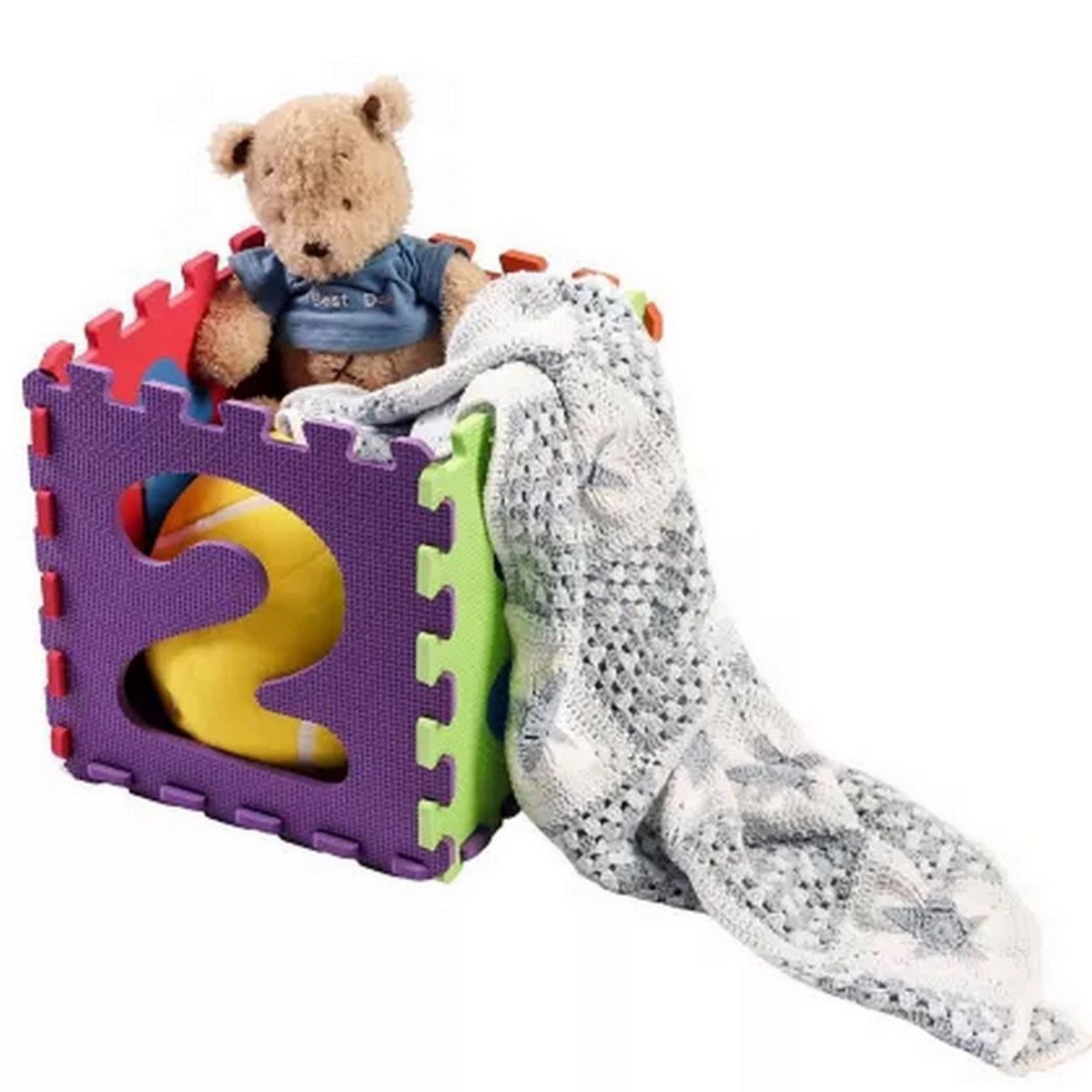 DAYOSHOP - Tapete Alfombra Foamy Para Bebe 10 Pieza Numeros Aprendizaje