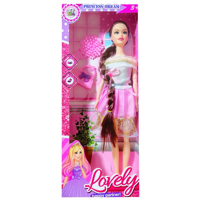 GENERICO - Muñeca Princesa Vestido Encaje Juguete Niñas Accesorios