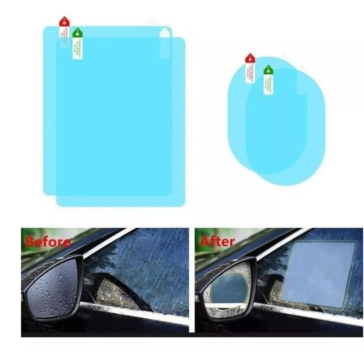 GENERICO - kit pelicula repelente de agua antiempañante