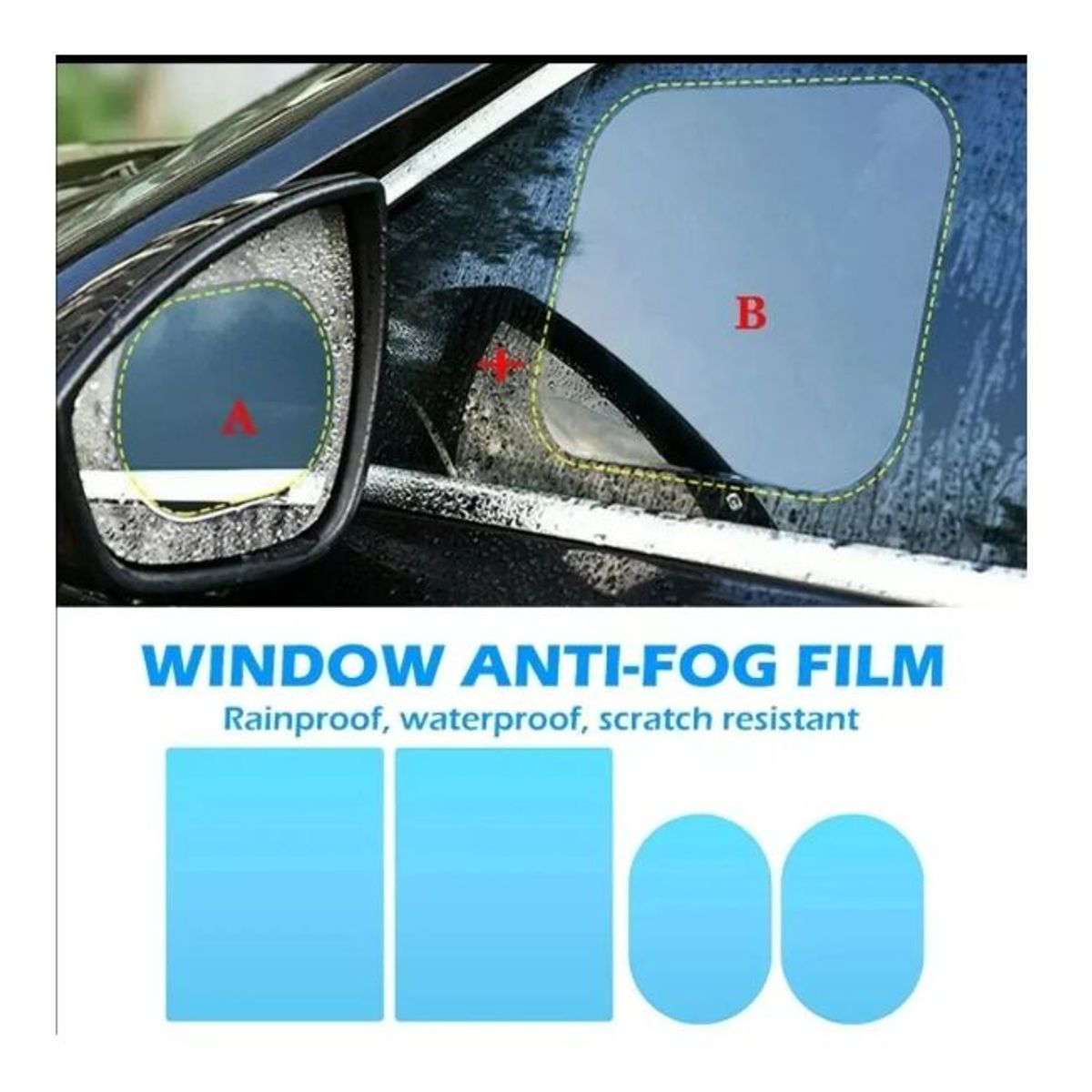 GENERICO - kit pelicula repelente de agua antiempañante