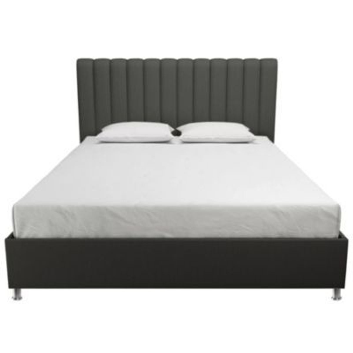 EKONOMODO COLOMBIA - Colchon King 2 Pillow + Base Cama + Espaldar Natura Gris Pl 200X200 Cm