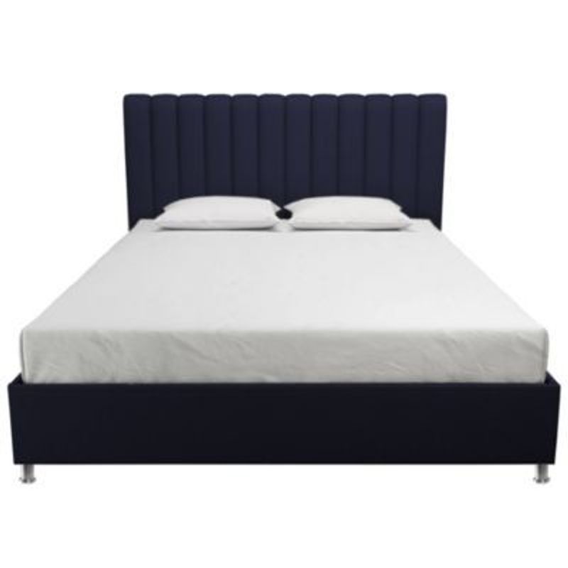 EKONOMODO COLOMBIA - Colchon King 2 Pillow + Base cama + Espaldar Natura Azul 200x200 cm