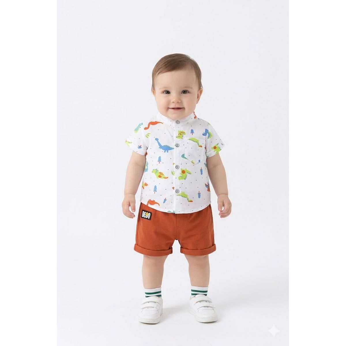 LUSOLSI - Prendas Ropa camisa y pantalon corto para niños conjuntos de vestir