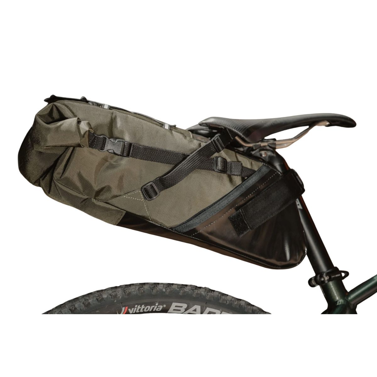 ON THE ROAD BAGS - Maleta Sillín 11L Oliva Accesorio Bicicleta On The Road Bags
