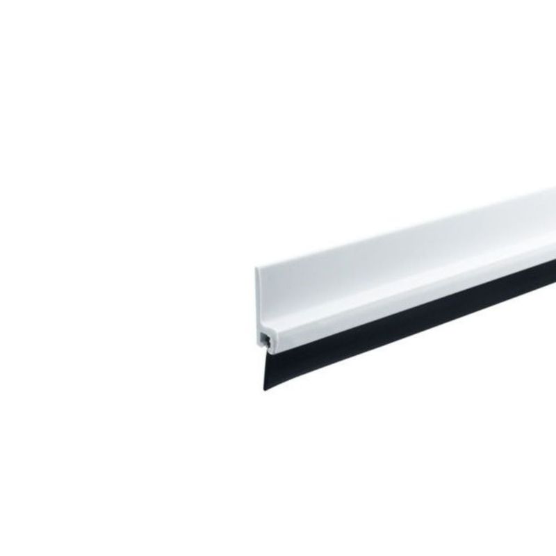 GENERICO - Burlete Protector Bajo Puerta Aislante Pvc 1m Blanco