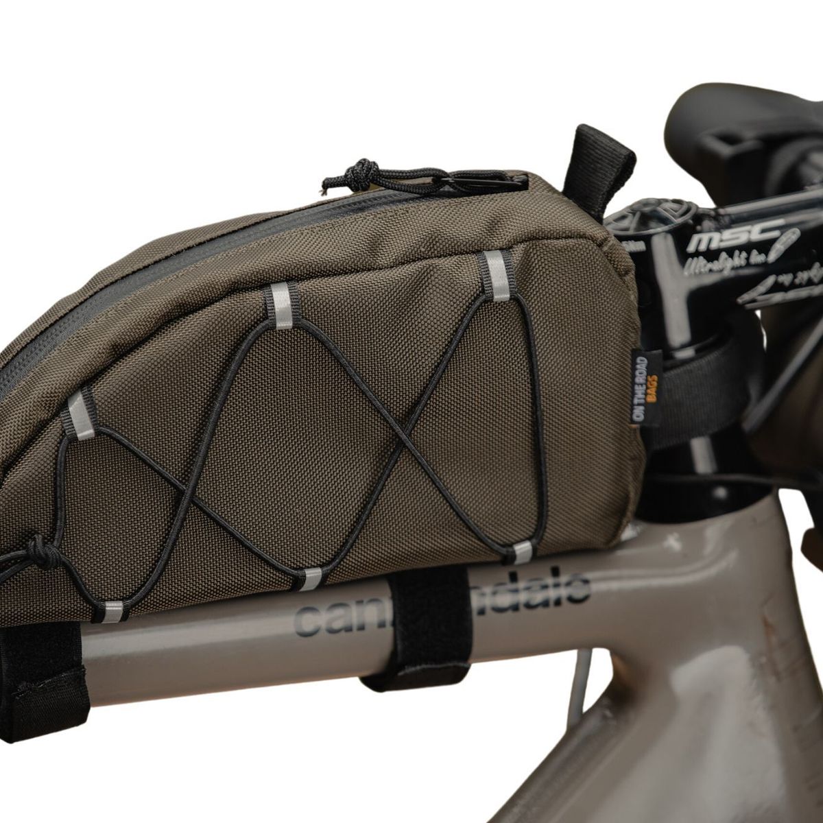 GENERICO - Maleta tubo superior bicicleta oliva on the road bags