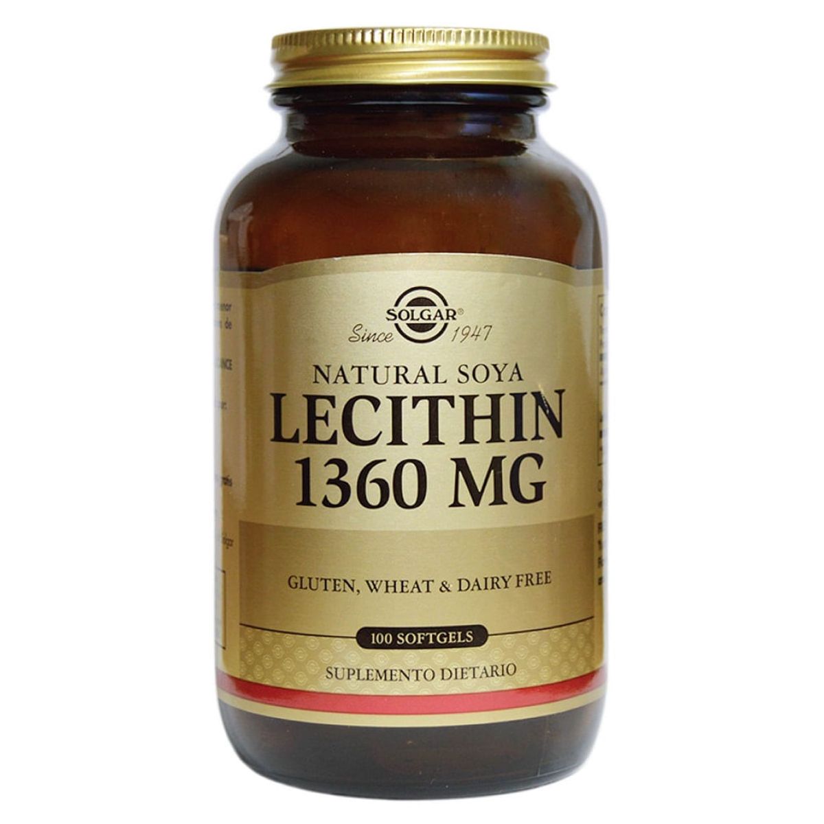 SOLGAR - Lecithin 1360mg Solgar Nat.soya X 100 Capsulas