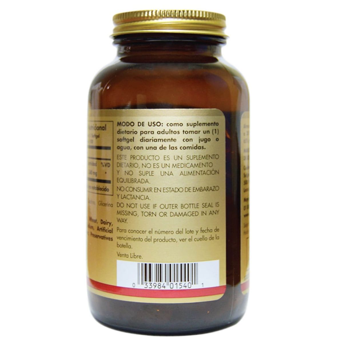 SOLGAR - Lecithin 1360mg Solgar Nat.soya X 100 Capsulas