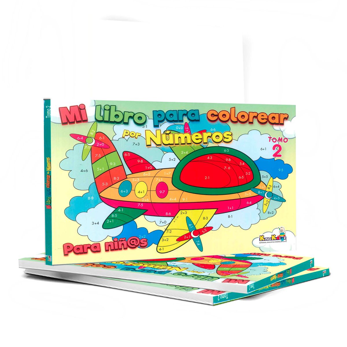 BOOKS - Super Libro Para Colorear Con Números Y Operaciones Niños x2 Unidades