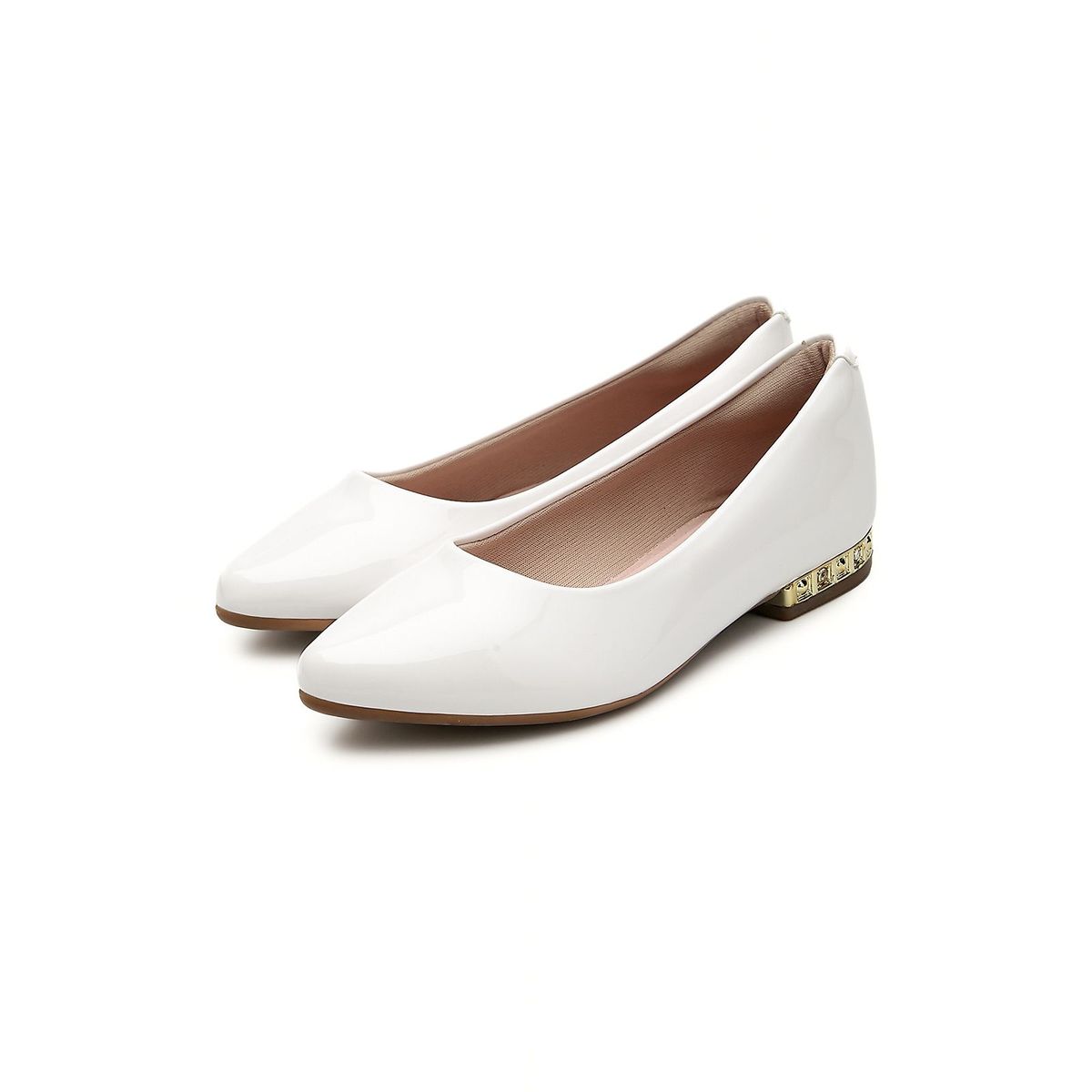 MOLEKINHA - Baleta Blanco-Dorado Molekinha