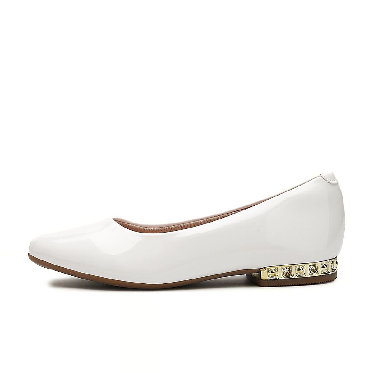 MOLEKINHA - Baleta Blanco-Dorado Molekinha