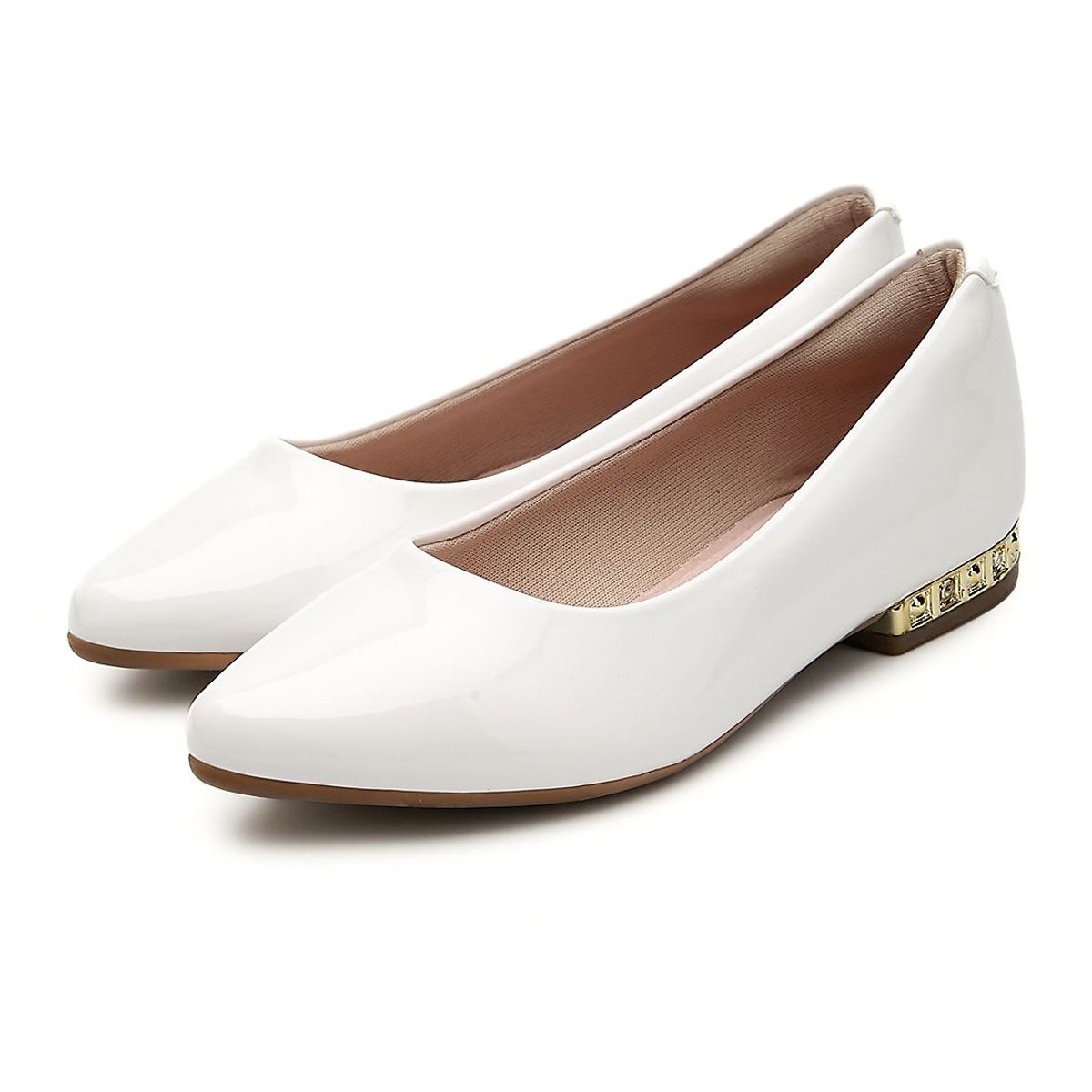 MOLEKINHA - Baleta Blanco-Dorado Molekinha