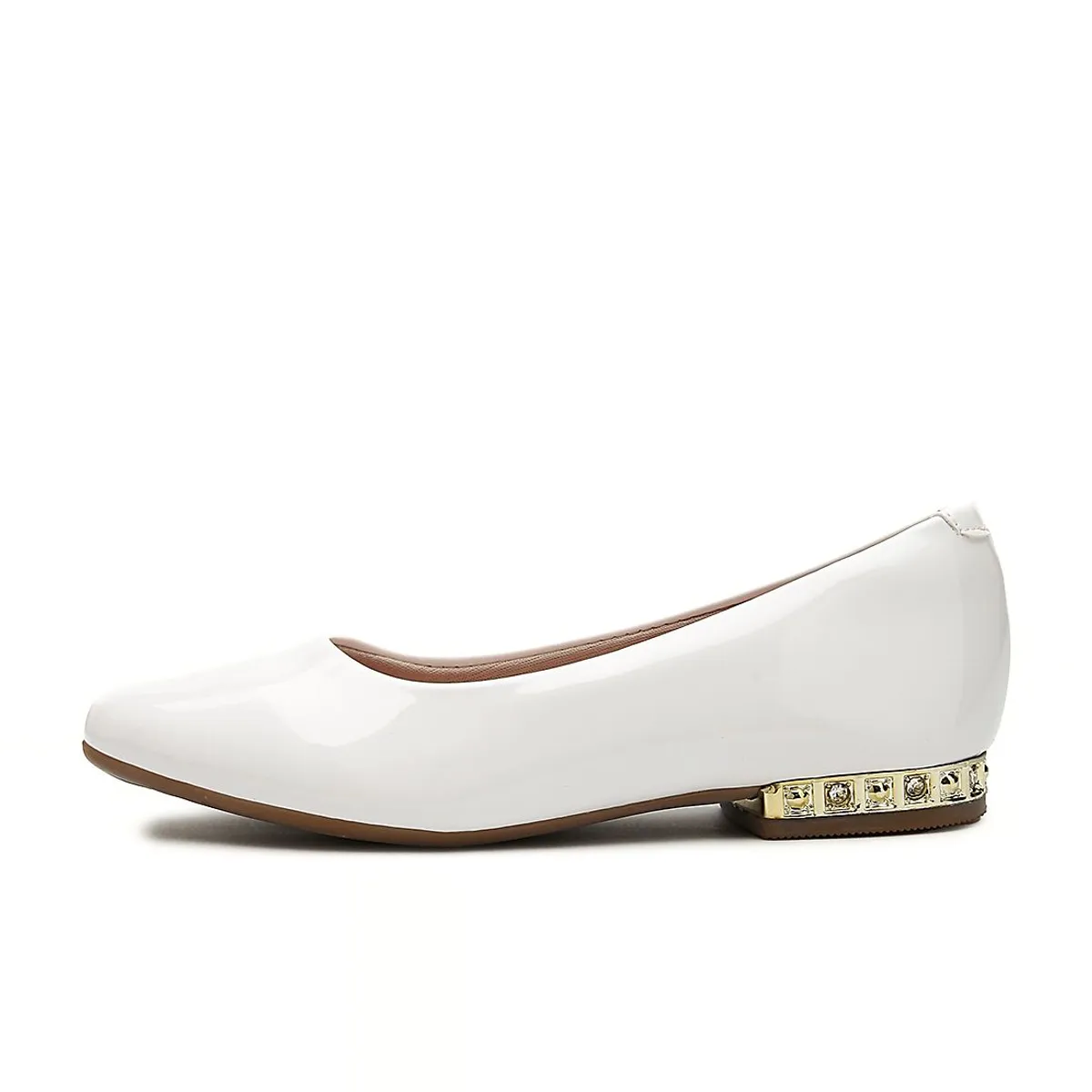 MOLEKINHA - Baleta Blanco-Dorado Molekinha