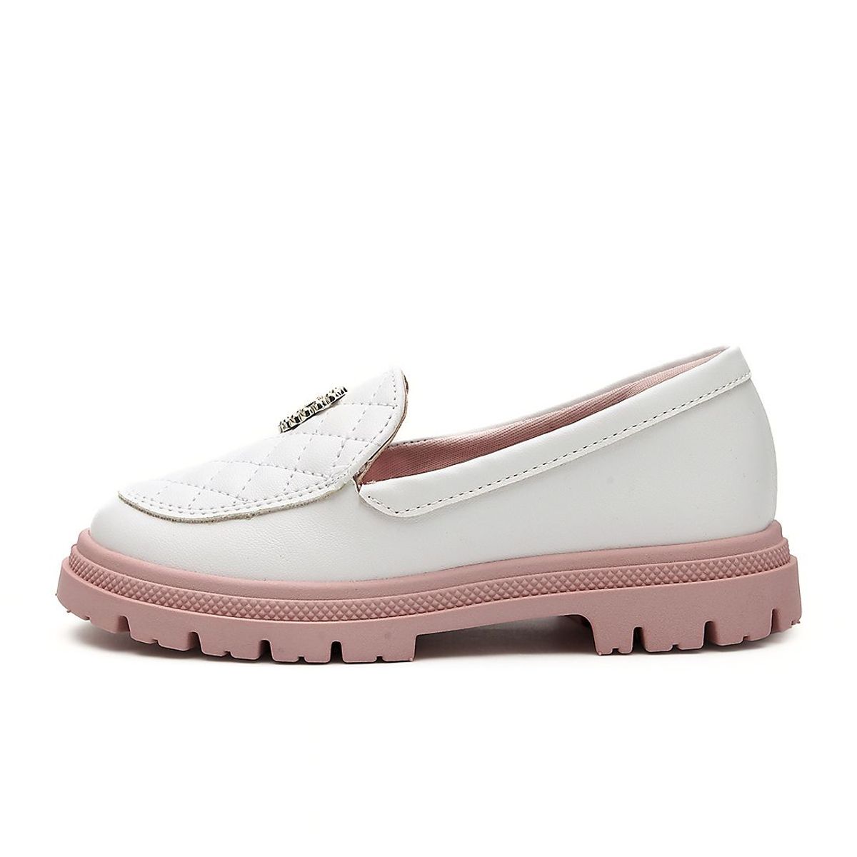 MOLEKINHA - Mocasín Blanco-Rosa Molekinha