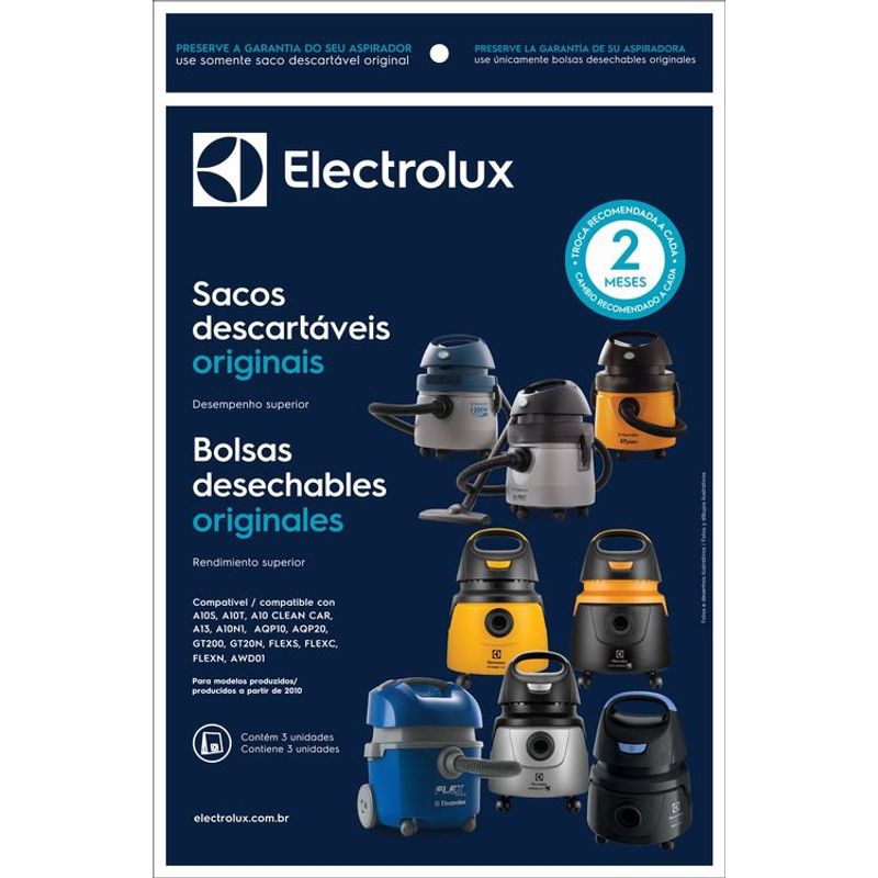 ELECTROLUX - Bolsas Para Aspiradora Electrolux Aqp20 Originales