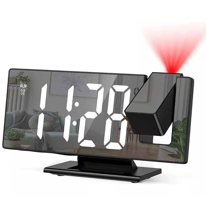 ONE PIXEL - Reloj Despertador Digital Temperatura HumedadProyector