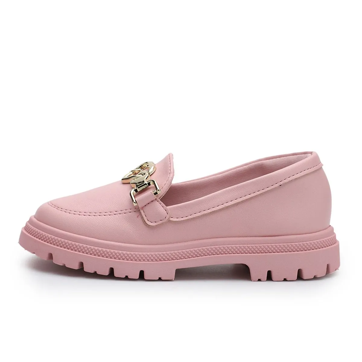 MOLEKINHA - Mocasín Palo Rosa-Dorado Molekinha