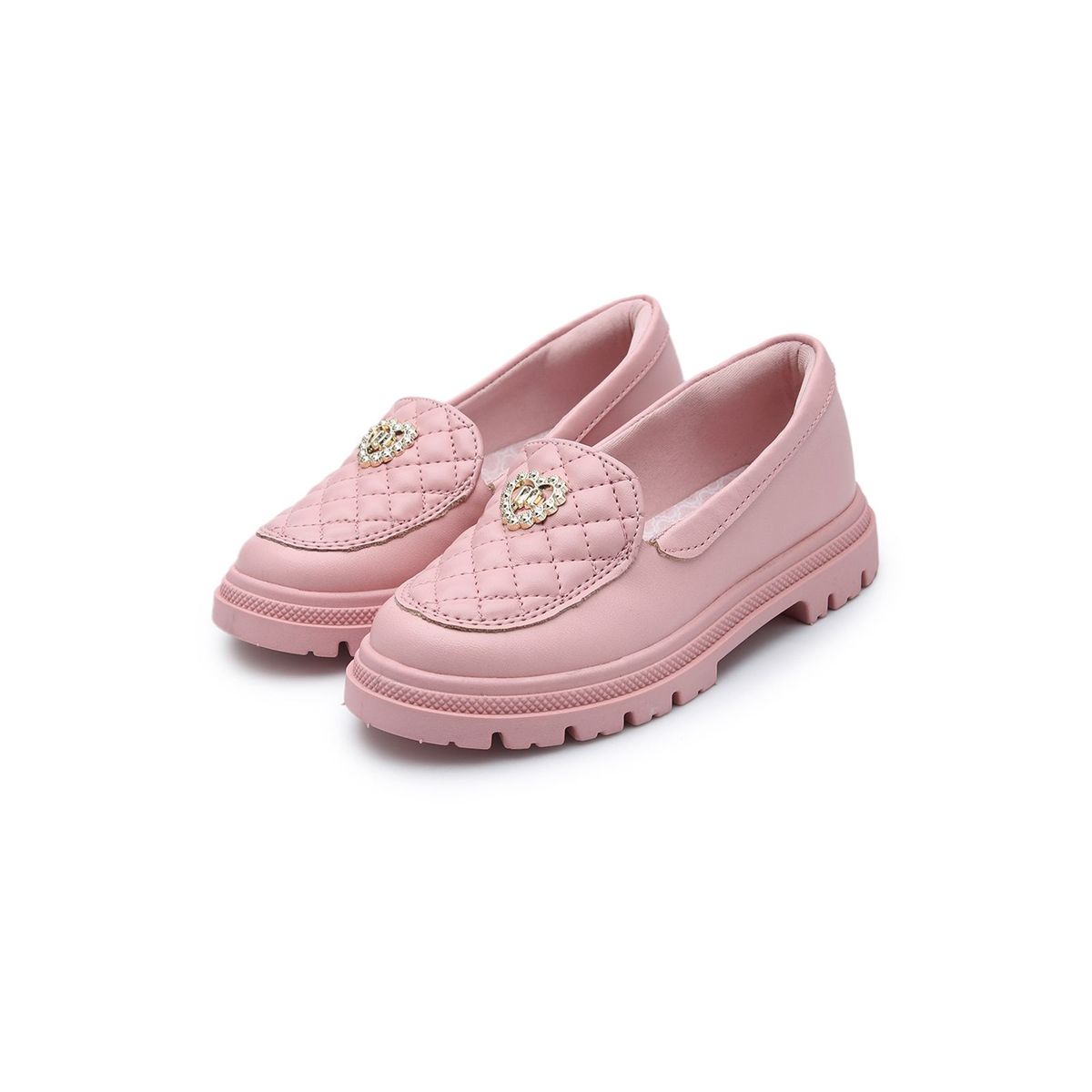 MOLEKINHA - Mocasín Rosa-Dorado Molekinha