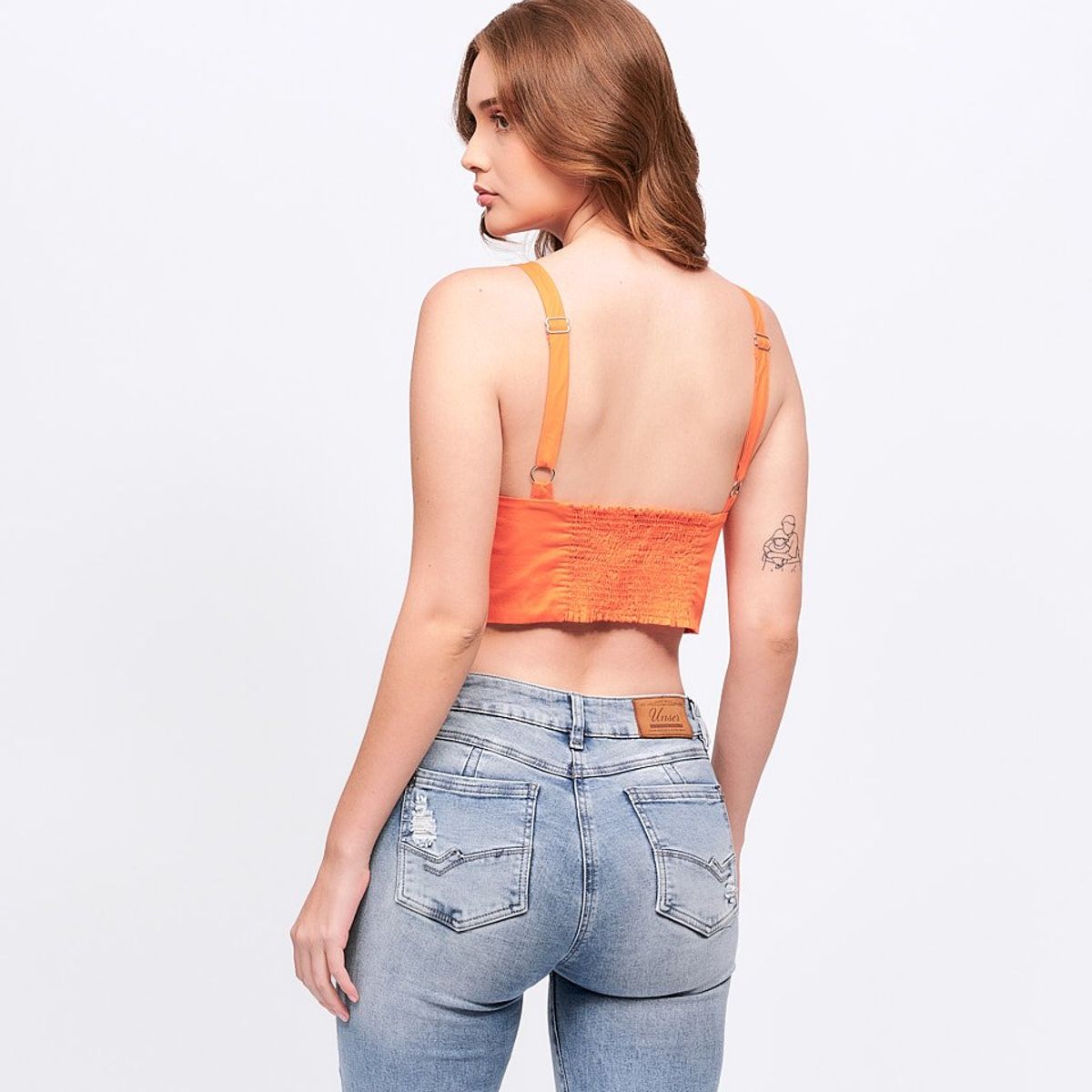 UNSER - Blusa Para Mujer Corta De Tiras Unser