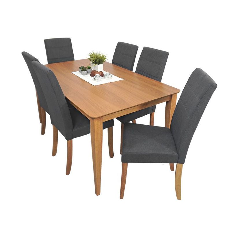 INVAL - COMEDOR ALBACETE ROVERE GRIS 4PCS