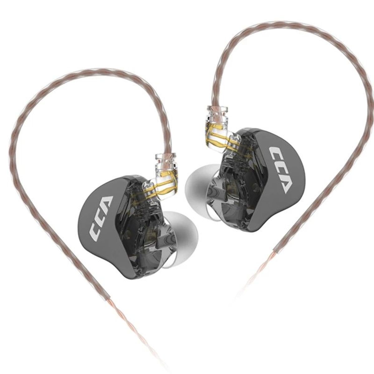 KZ - Audífonos kz Cca Cra Monitores In Ear Hifi NEGROS SIN MICROFONO
