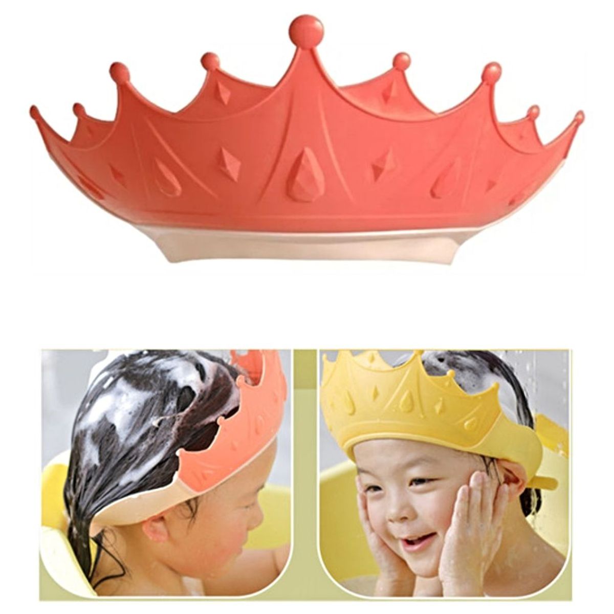 GENERICO - Gorro Visera De Ducha Para Baño Bebé Niño Protege Ojos.