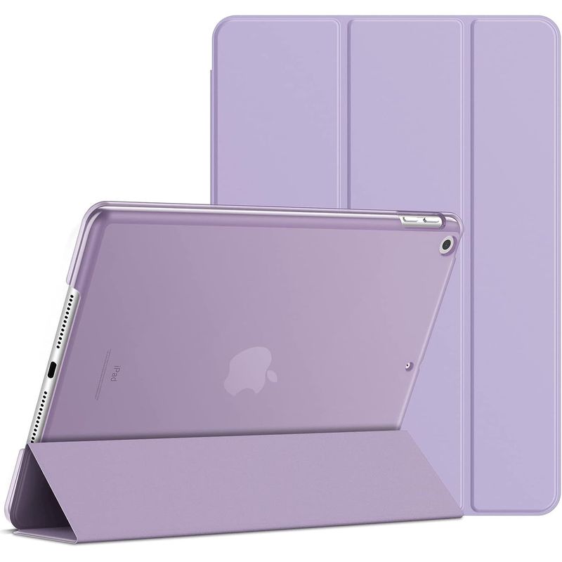 GENERICO - Smart Case Flip Cover para Ipad 8 Octava Generación 10.2' Lila