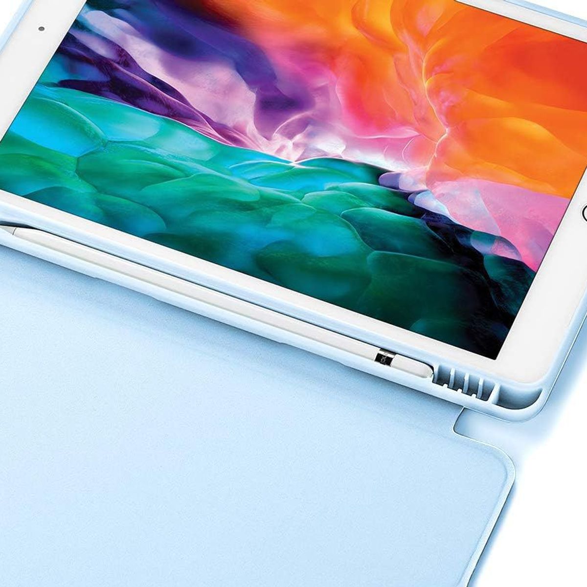 GENERICO - Smart Case Flip Cover para Ipad 9 Novena Generación 10.2' Azul claro